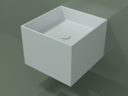 Wall-mounted washbasin (02UN22301, Glacier White C01, L 48, P 50, H 36 cm)