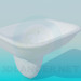 3D modeli Asılı lavabo - önizleme