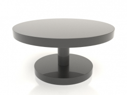 कॉफी टेबल जेटी 022 (डी = 700x350, काला प्लास्टिक रंग)