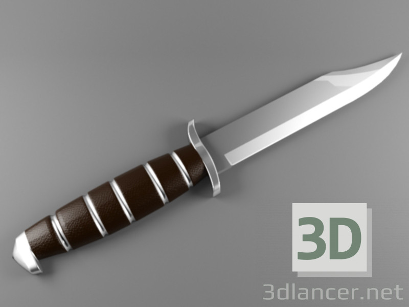 modèle 3D Couteau - preview