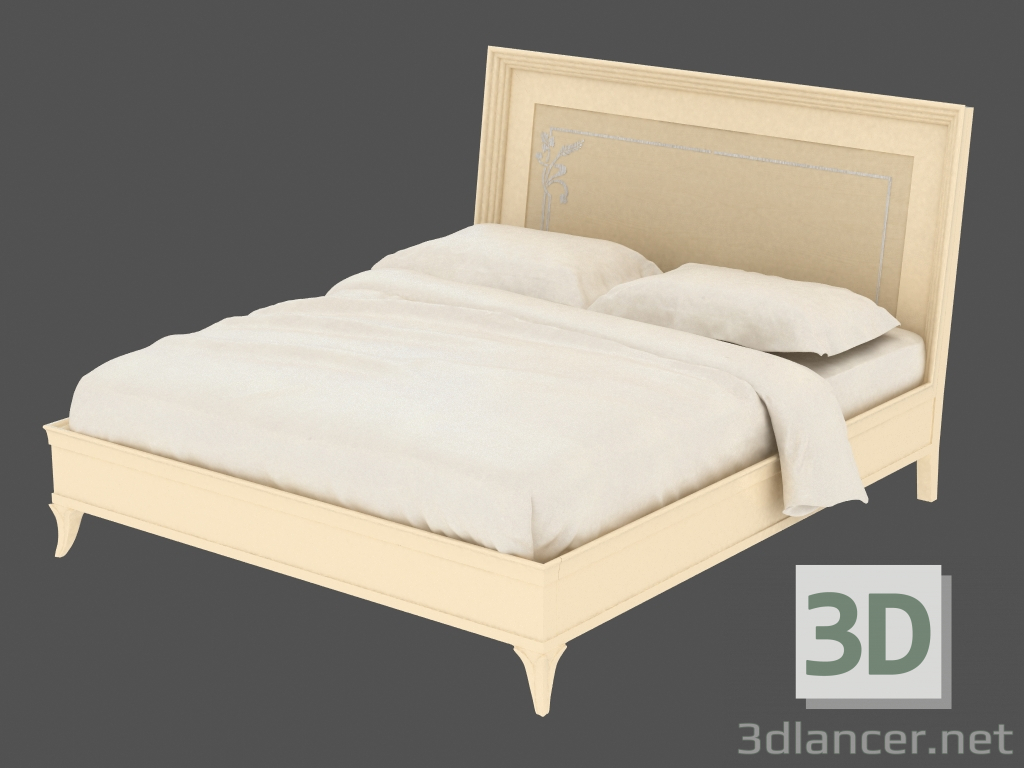 3D modeli Çift kişilik yatak LTTOD3F-177 - önizleme