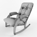 3d Rocking chair Comfort Model 67, upholstery Antik crocodile модель купити - зображення