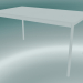 3D Modell Rechteckiger Tischfuß 140x80 cm (Weiß) - Vorschau