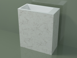 Freestanding washbasin (03R146103, Carrara M01, L 72, P 36, H 85 cm)