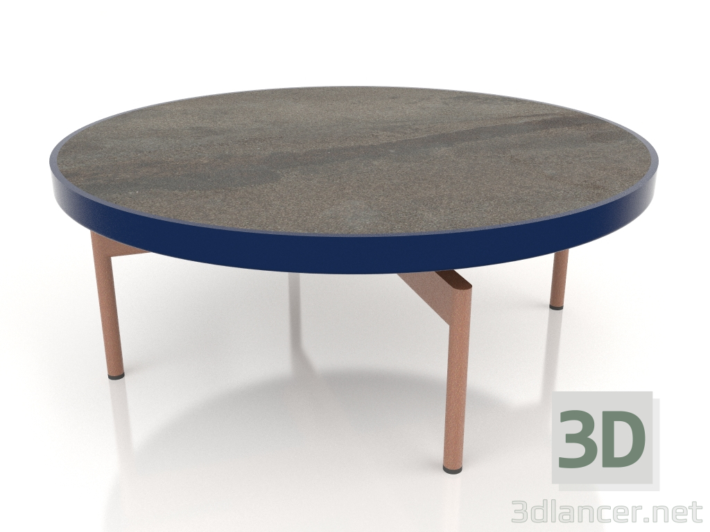 modello 3D Tavolino rotondo Ø90x36 (Blu notte, DEKTON Radium) - anteprima