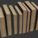 3D Modell alte Bücher - Vorschau