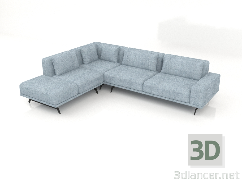 3d model Módulo sofá Galaxy 26 - vista previa