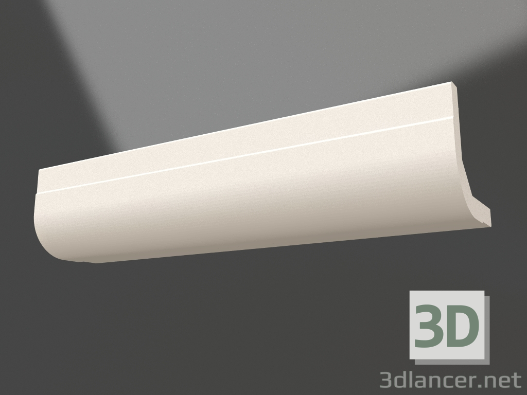 3d model Corner gypsum molding LGU 009 2 - preview