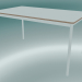 modèle 3D Base de table rectangulaire 140x80 cm (Blanc, Contreplaqué, Blanc) - preview