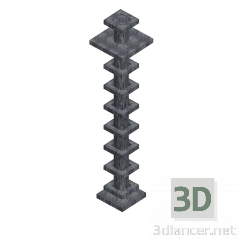 3 डी मॉडल स्तंभ - पूर्वावलोकन