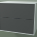 3d модель Ящик двойной (8AUBCA01, Glacier White C01, HPL P05, L 60, P 36, H 48 cm) – превью