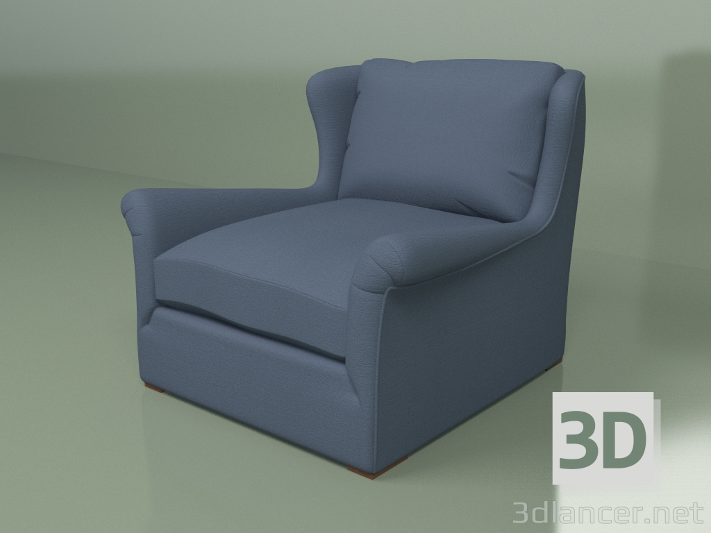 3D modeli KANAT GERİ koltuk - önizleme