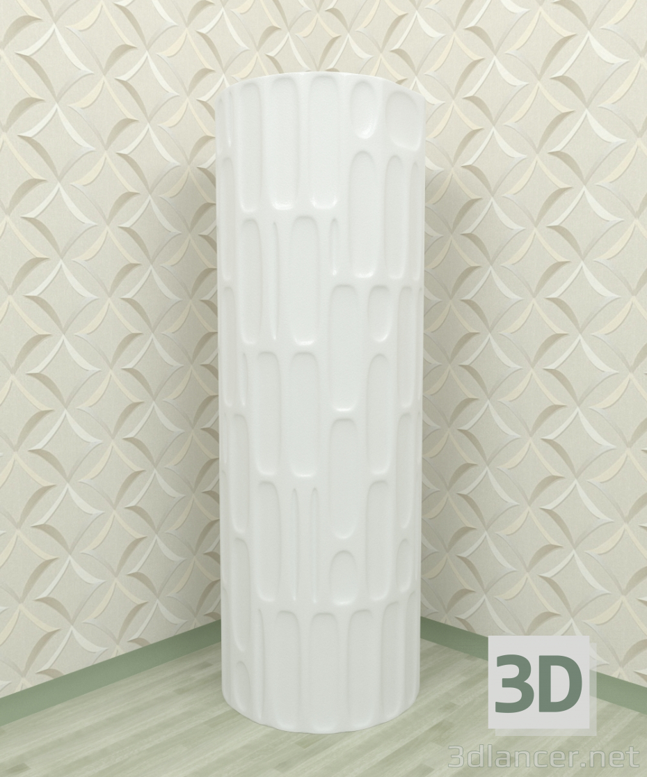 3d Элемент декора - колонна модель купить - ракурс