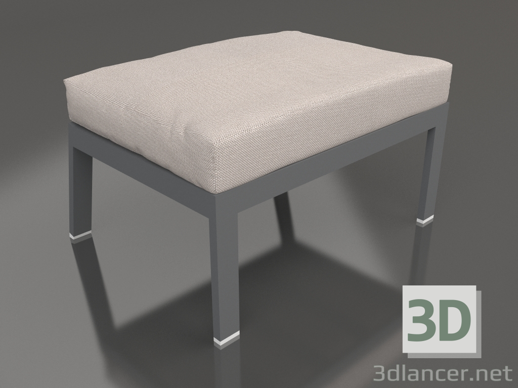 3D Modell Pouf für einen Stuhl (Anthrazit) - Vorschau