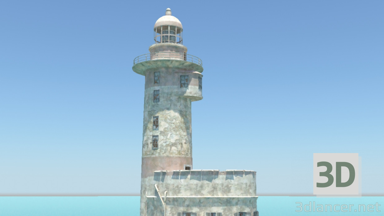 3D Modell Leuchtturm - Vorschau