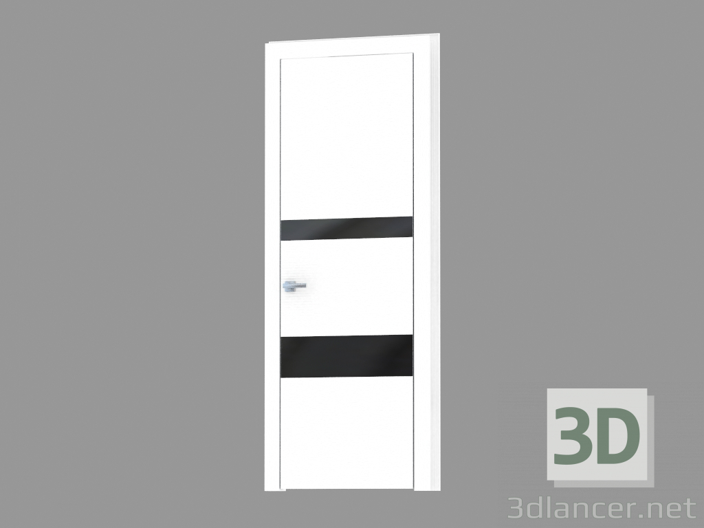 3d model Puerta de interroom (78st.31 negro) - vista previa