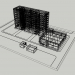 modello 3D di Casa a nove piani serie 121 con un negozio comprare - rendering