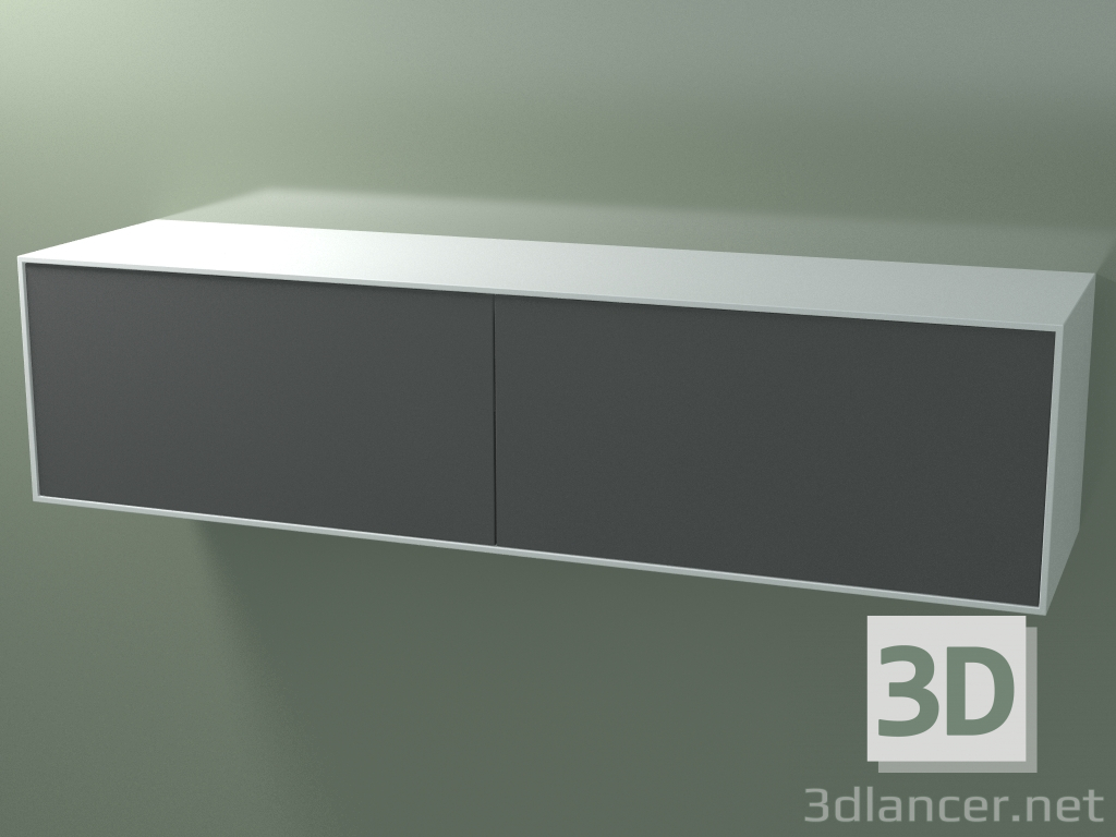 3 डी मॉडल डबल बॉक्स (8AUGВB03, ग्लेशियर व्हाइट C01, HPL P05, L 192, P 50, H 48 सेमी) - पूर्वावलोकन