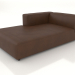 3d model Chaise longue 207 with an armrest on the right - preview