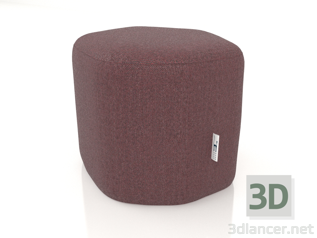 3d model Pouf (Wine red) - preview