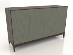 Mobile TV FARGO con frontali fresati 1600x500x950 mm (oliva, rovere scuro, opzione 2)