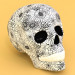 modèle 3D de Cadeau de crâne avec motif floral acheter - rendu