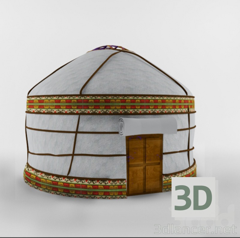 modello 3D Yurta - anteprima