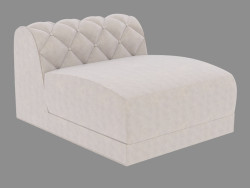 Modulares Sofa Leder MILTON (Abschnitt)