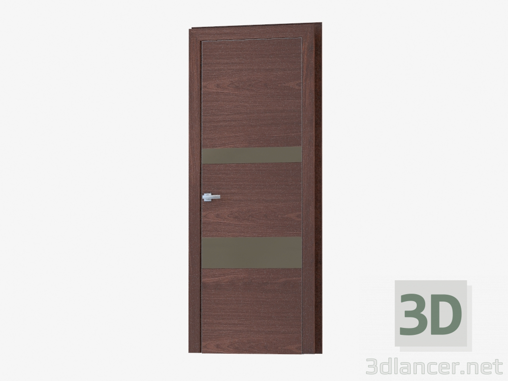 3d model Puerta de interroom (04.31 bronza plata) - vista previa