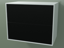 डबल बॉक्स (8AUBCA01, ग्लेशियर व्हाइट C01, HPL P06, L 60, P 36, H 48 सेमी)