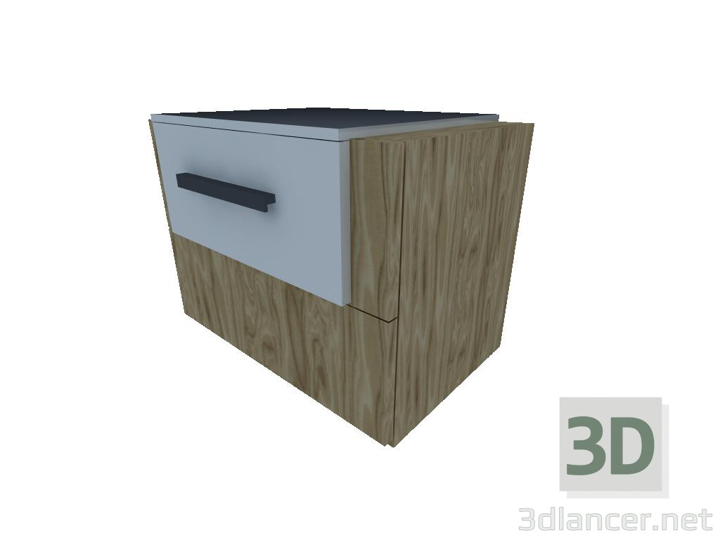 3d model bedside Cabinet - preview