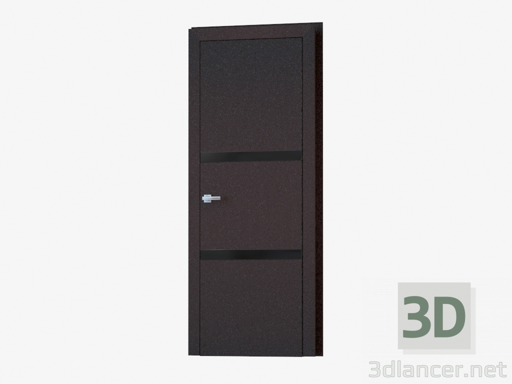 3d model Puerta de interroom (06.30 negro) - vista previa