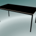 modèle 3D Base de table rectangulaire 160x80 cm (Noir, Contreplaqué, Noir) - preview