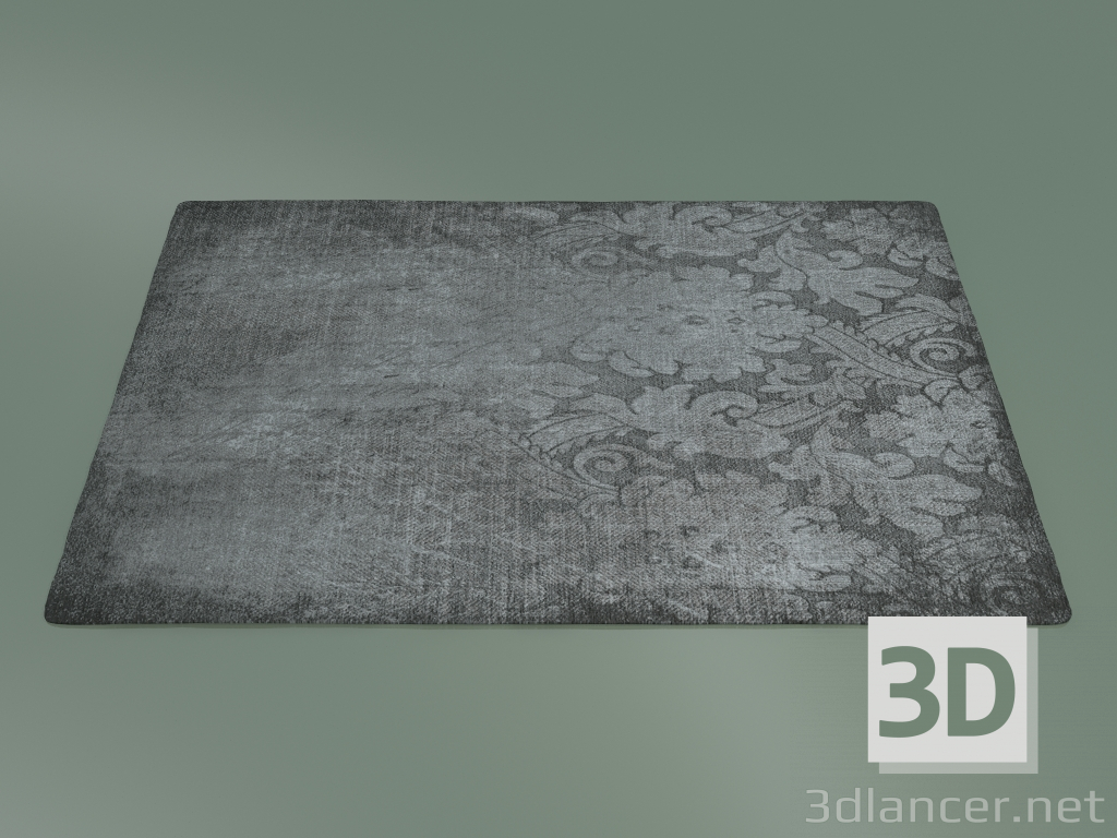 3D Modell Teppich Drappo (S101, schwarz) - Vorschau