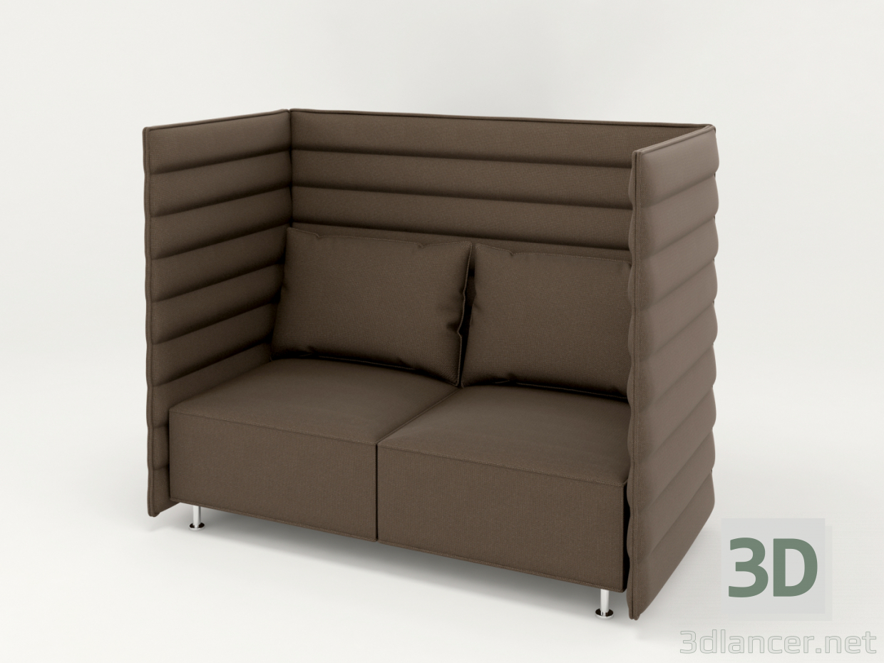 3d Sofa Alcove Plume Contract Two-Seater by Vitra модель купити - зображення