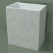 modello 3D Lavabo freestanding (03R146301, Carrara M01, L 72, P 48, H 85 cm) - anteprima