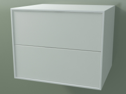 Doppelbox (8AUBCB01, Gletscherweiß C01, HPL P01, L 60, P 50, H 48 cm)