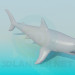 Modelo 3d Tubarão - preview
