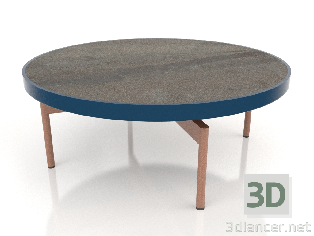 3d model Mesa de centro redonda Ø90x36 (Gris azul, DEKTON Radium) - vista previa