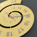 modèle 3D Horloge murale en spirale - preview
