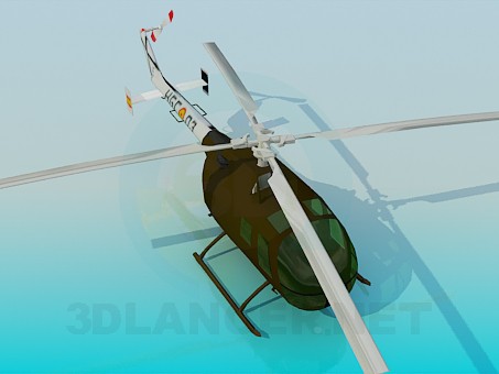 modello 3D Elicottero - anteprima