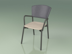 Sandalye 021 (Metal Duman, Gri, Poliüretan Reçine Köstebek)