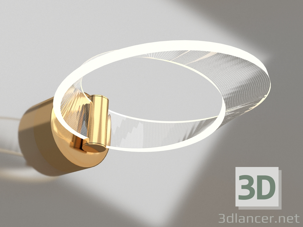 3D Modell Wandleuchte Venta Gold (08055.33) - Vorschau