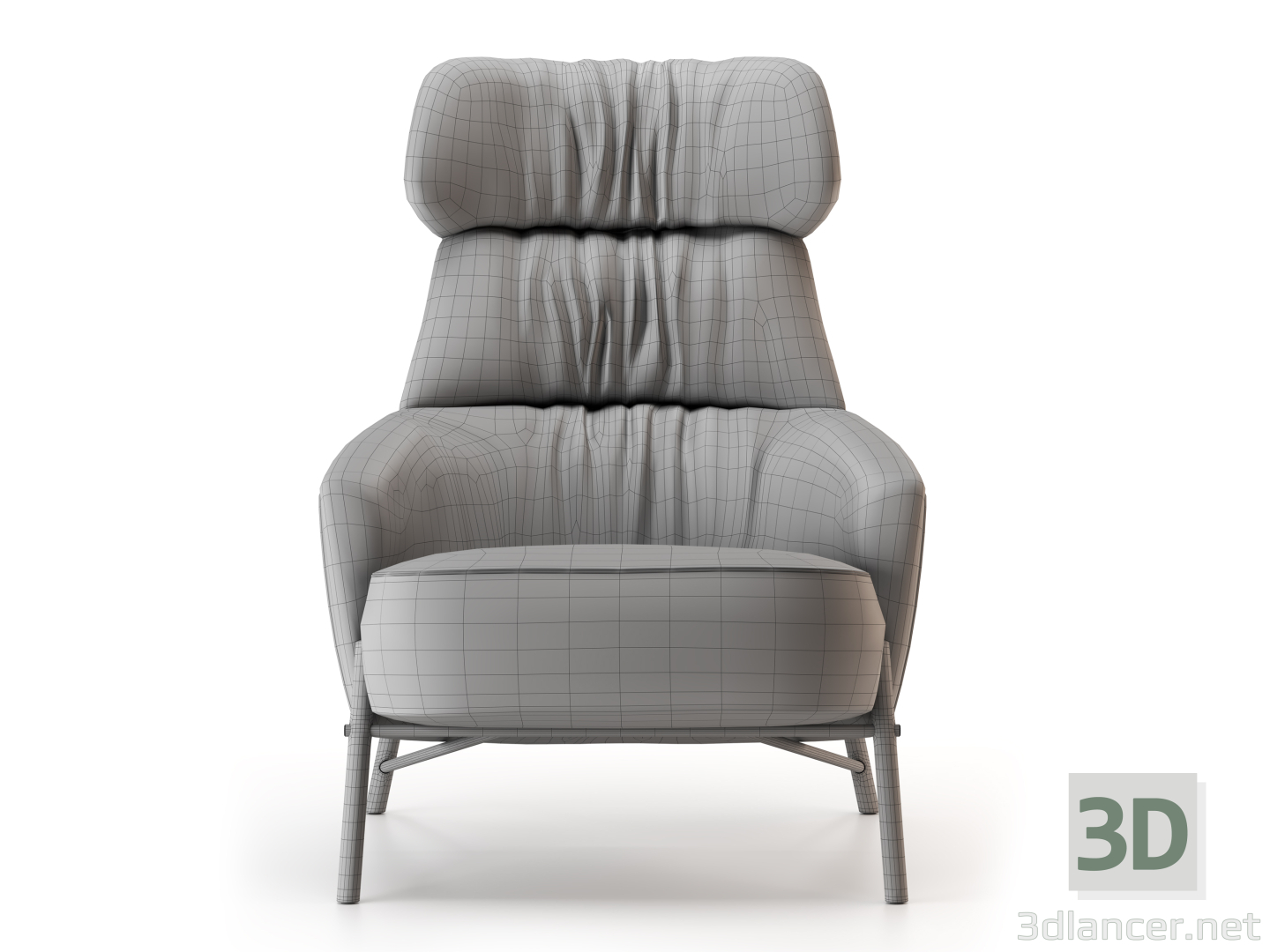 Hubert-Sessel 3D-Modell kaufen - Rendern