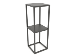 Rack de console quadrado (METAL, 30x30x86, 2 prateleiras)