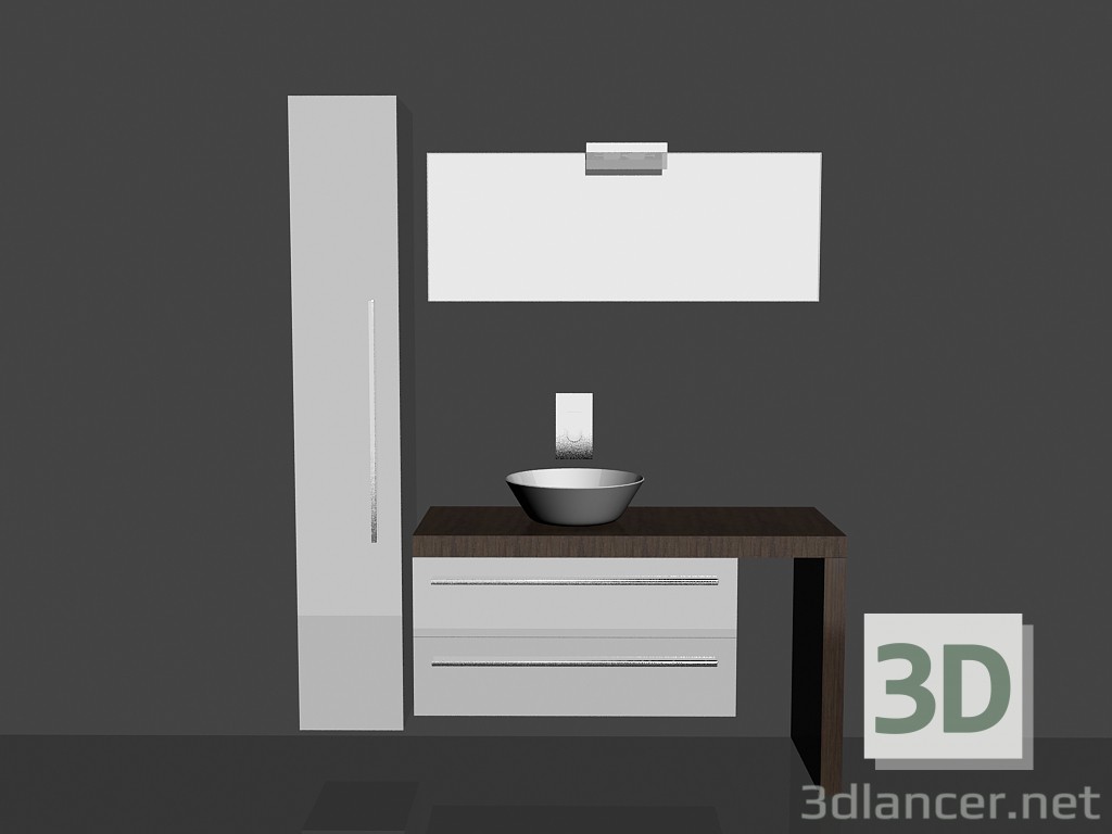 modèle 3D Système modulaire pour salle de bain (chanson 6) - preview