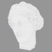modello 3D Scultura di marmo Testa di Afrodite - anteprima