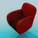3d model Armchair with a tapered seat - preview