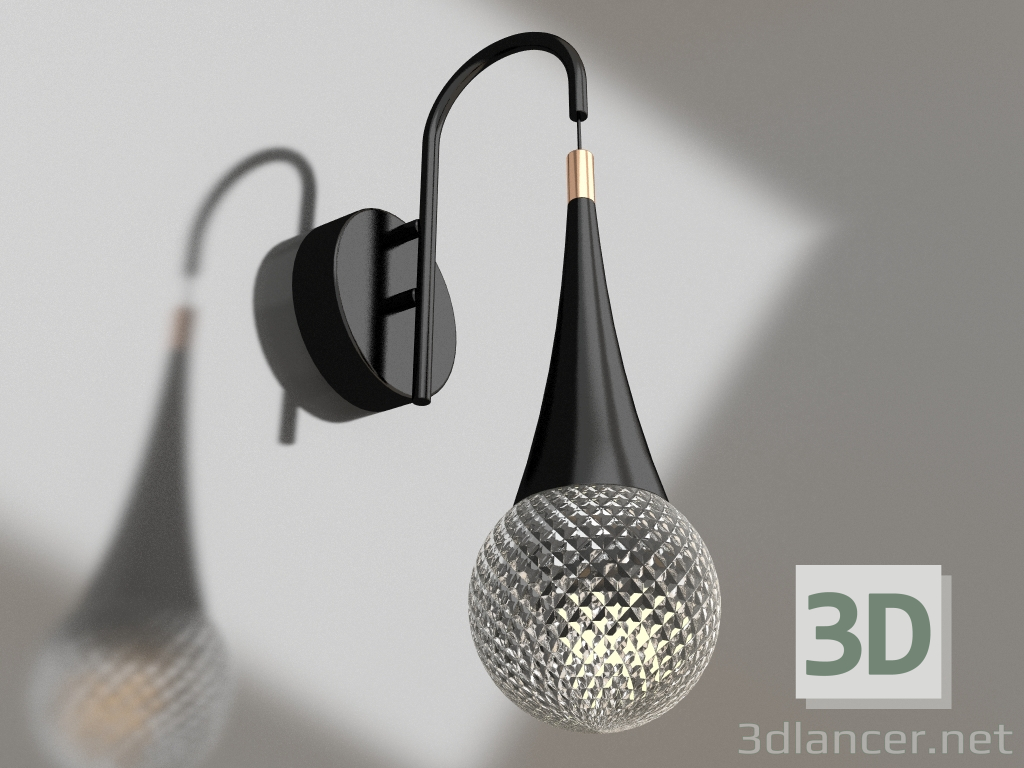 modèle 3D Applique Enri noir (08056,19) - preview