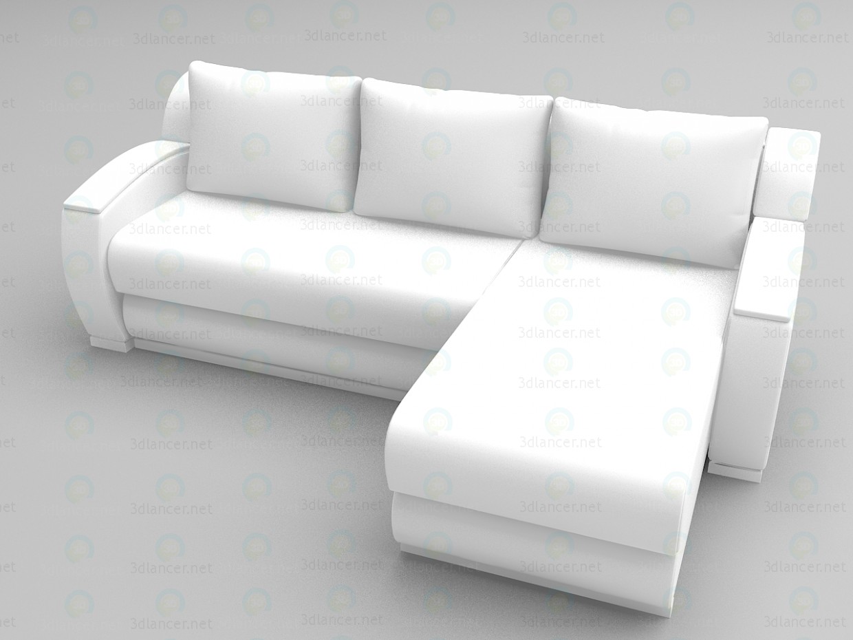 3D modeli Köşe kanepe Kansas - önizleme